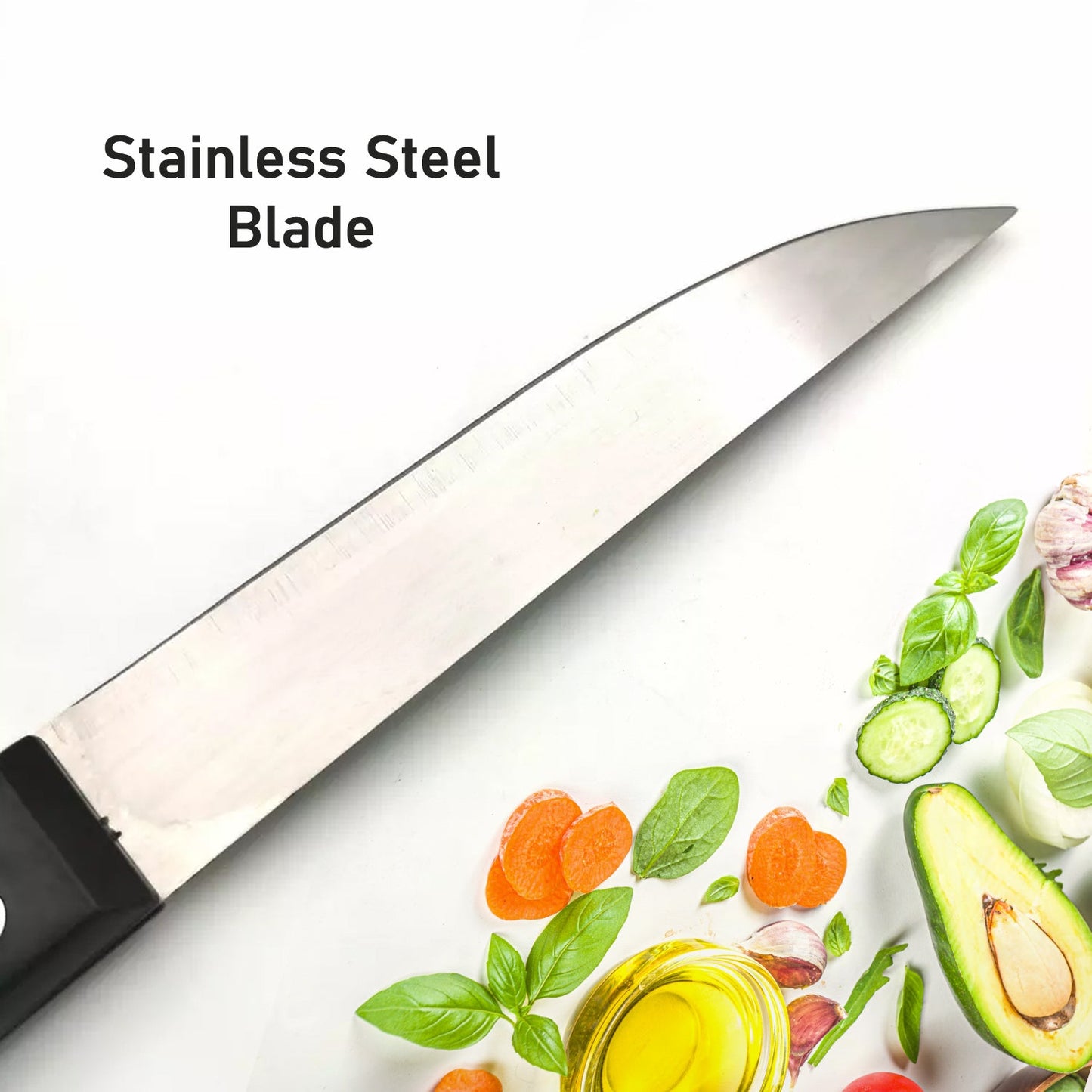 7095 Chopping Knife 23 Inch Stainless Steel Kitchen Knife for Home and Restaurant Use