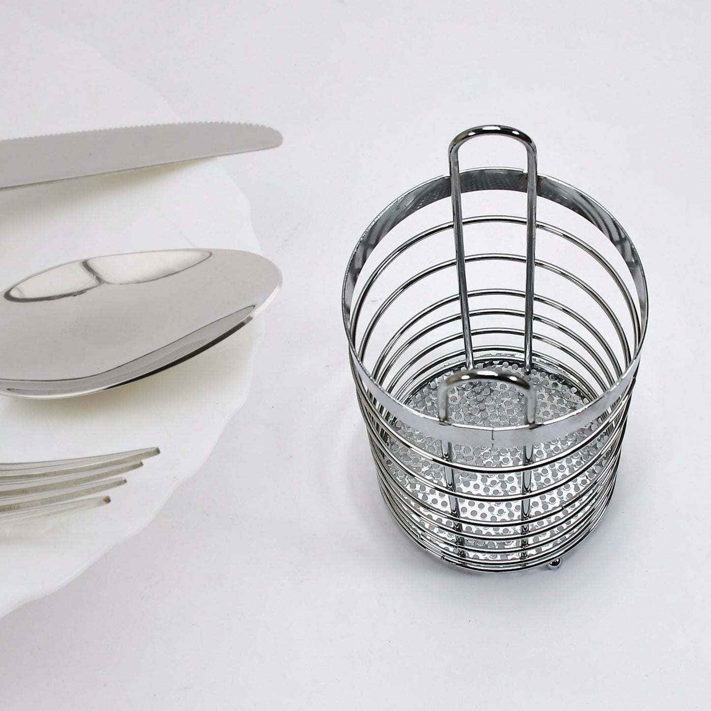 5185 Cutlery Holder Steel 20cm forks & Spoon Holder For Kitchen Use