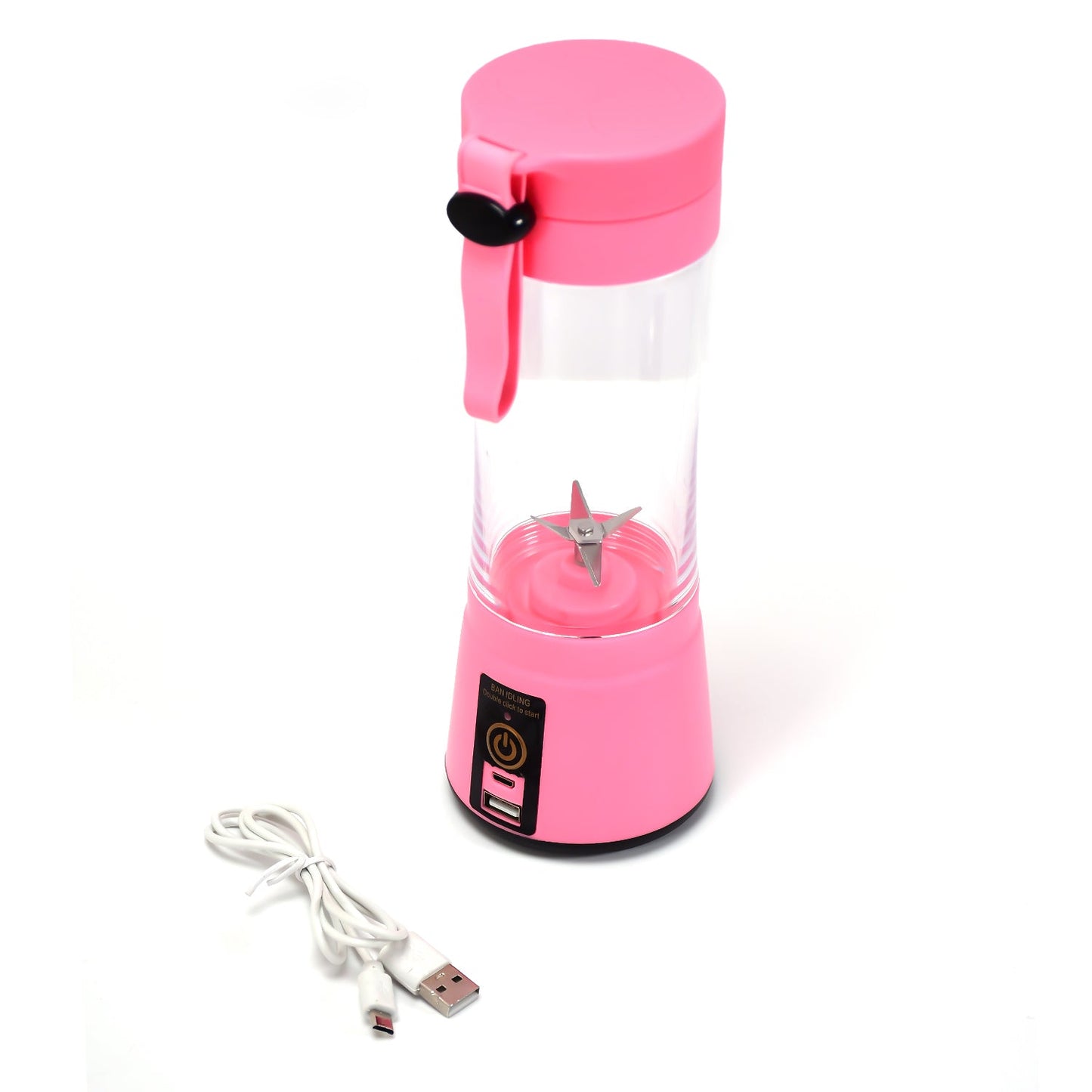 0121 Portable 6 Blade Juicer Cup USB Rechargeable Vegetables Fruit Juice Maker Juice Extractor Blender Mixer With Power Bank