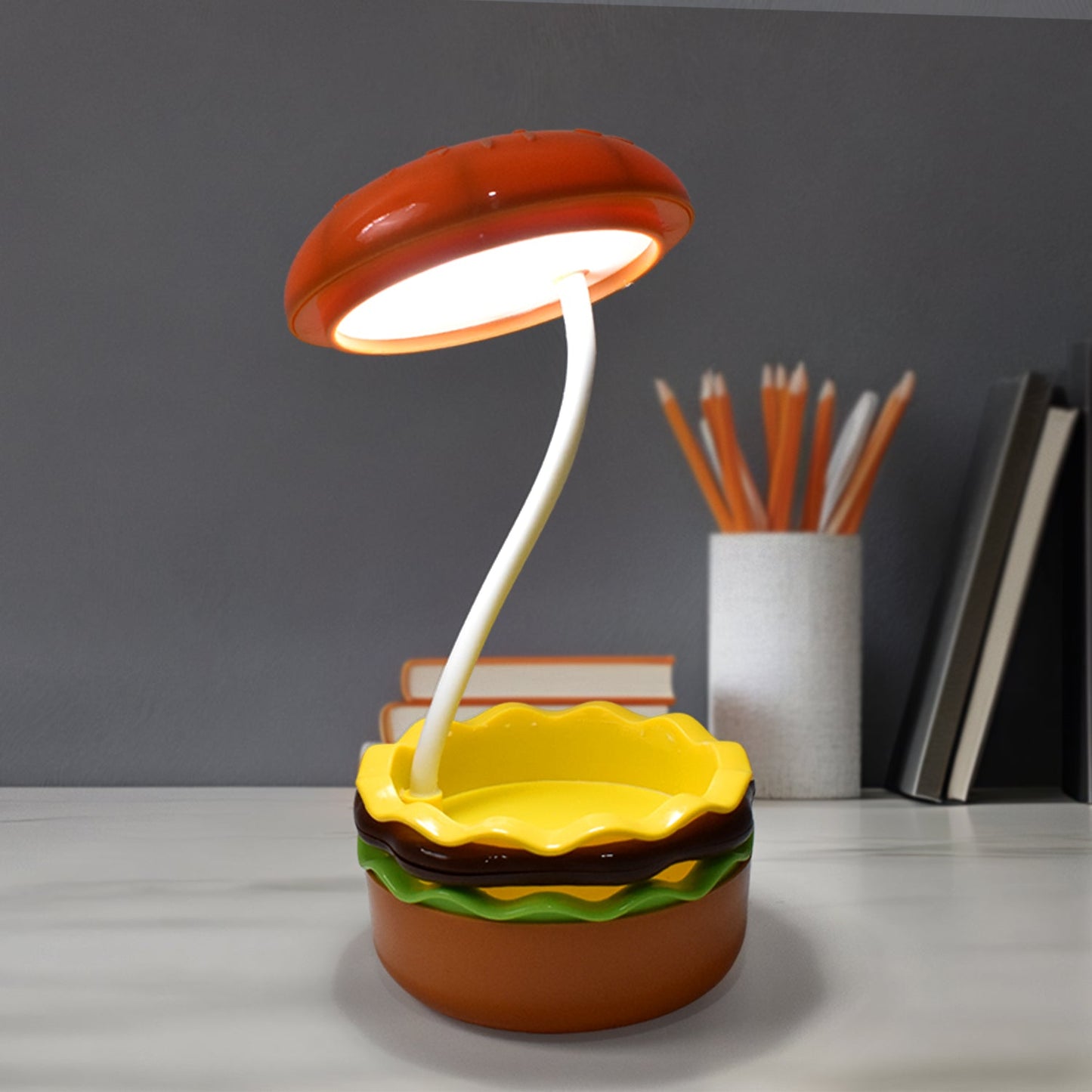 Burger Delight: Folding LED Night Lamp (1 Pc)