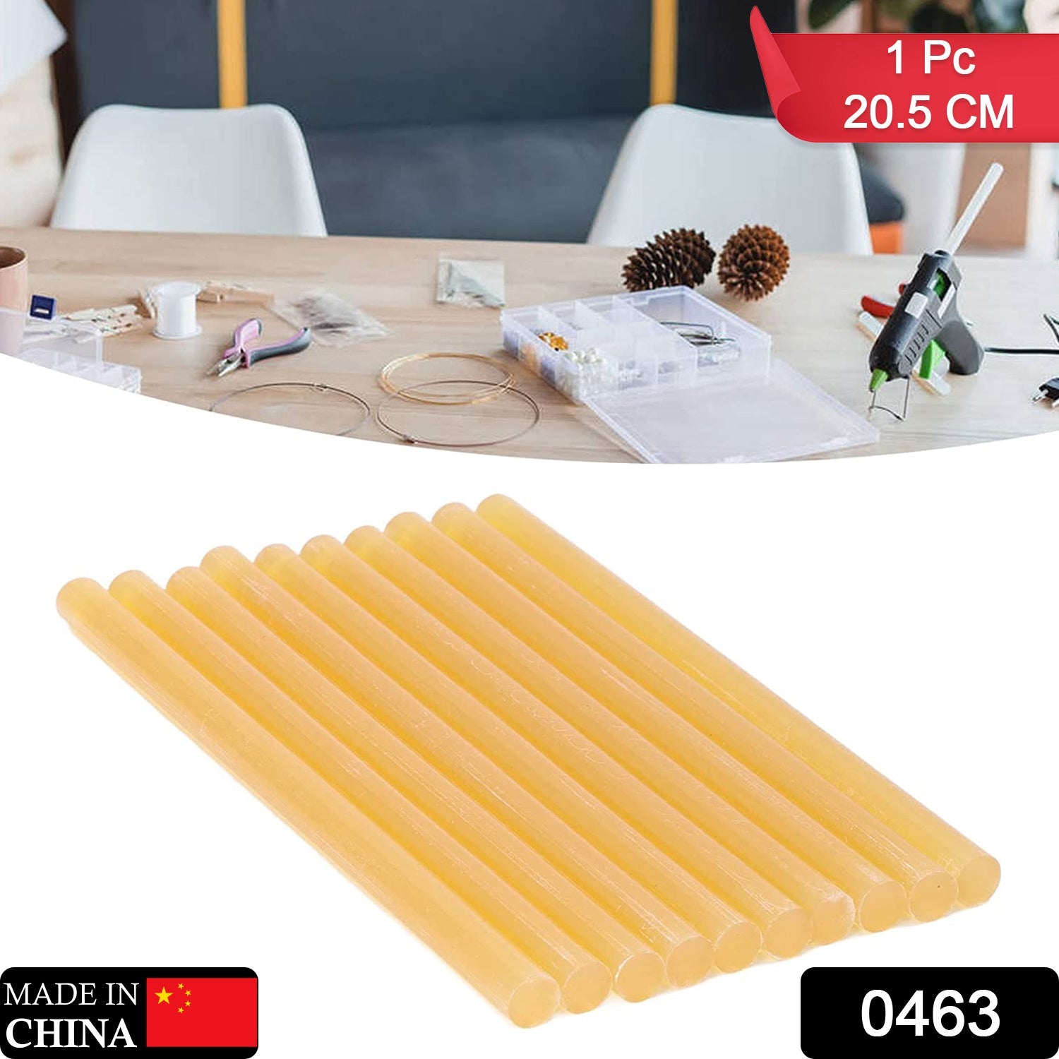 0463 Hot Melt Electric Heating Glue Stick Flexible for DIY, Sealing and Quick Repairs (1 pc) (11mm) 