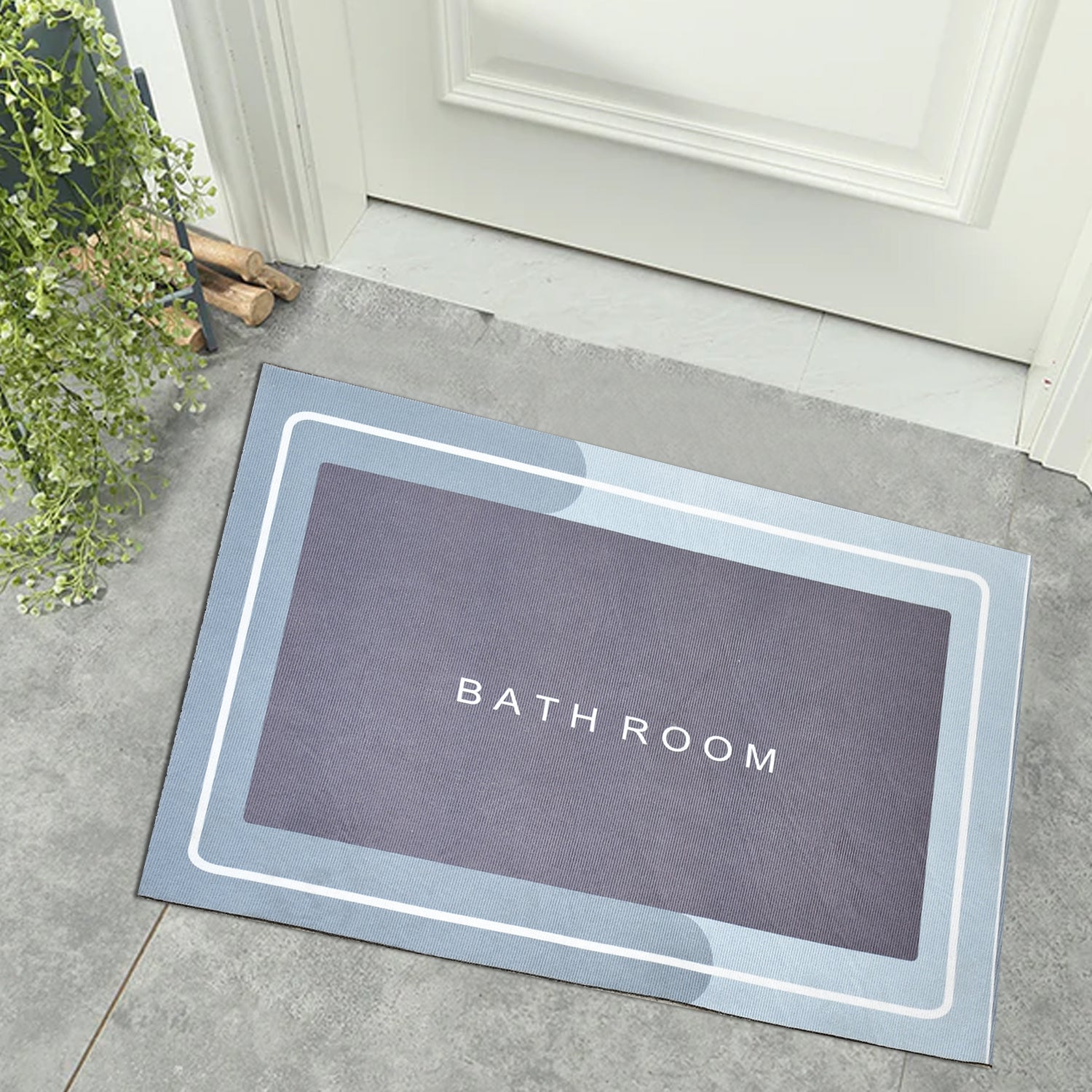4036 Square Bathroom mat Water Absorbent mats Diatomite Door Mat Anti-Slip Bath Mat Quick Drying Absorbent mat for Home, Kitchen (59x39.5) 