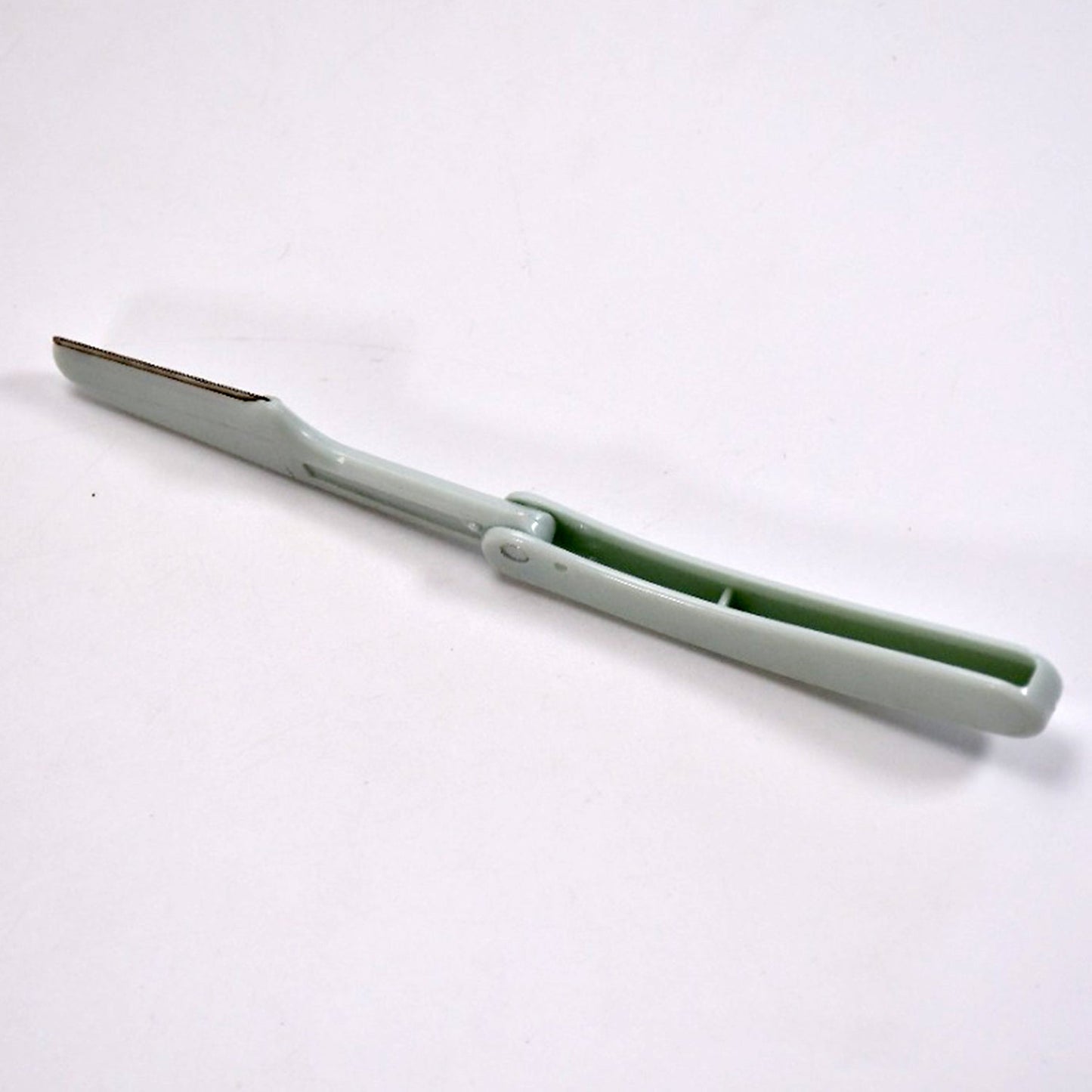 6493 Plastic Straight Edge Barber Razors Shaving Razor Mens Manual Shaver 