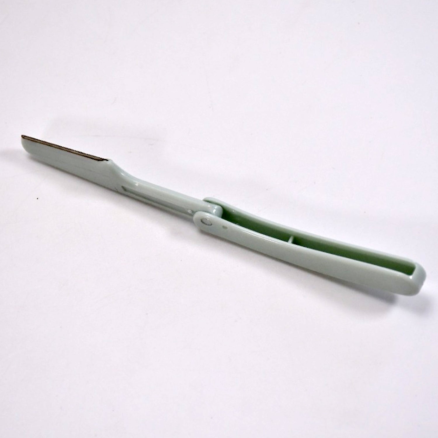 6493 Plastic Straight Edge Barber Razors Shaving Razor Mens Manual Shaver 