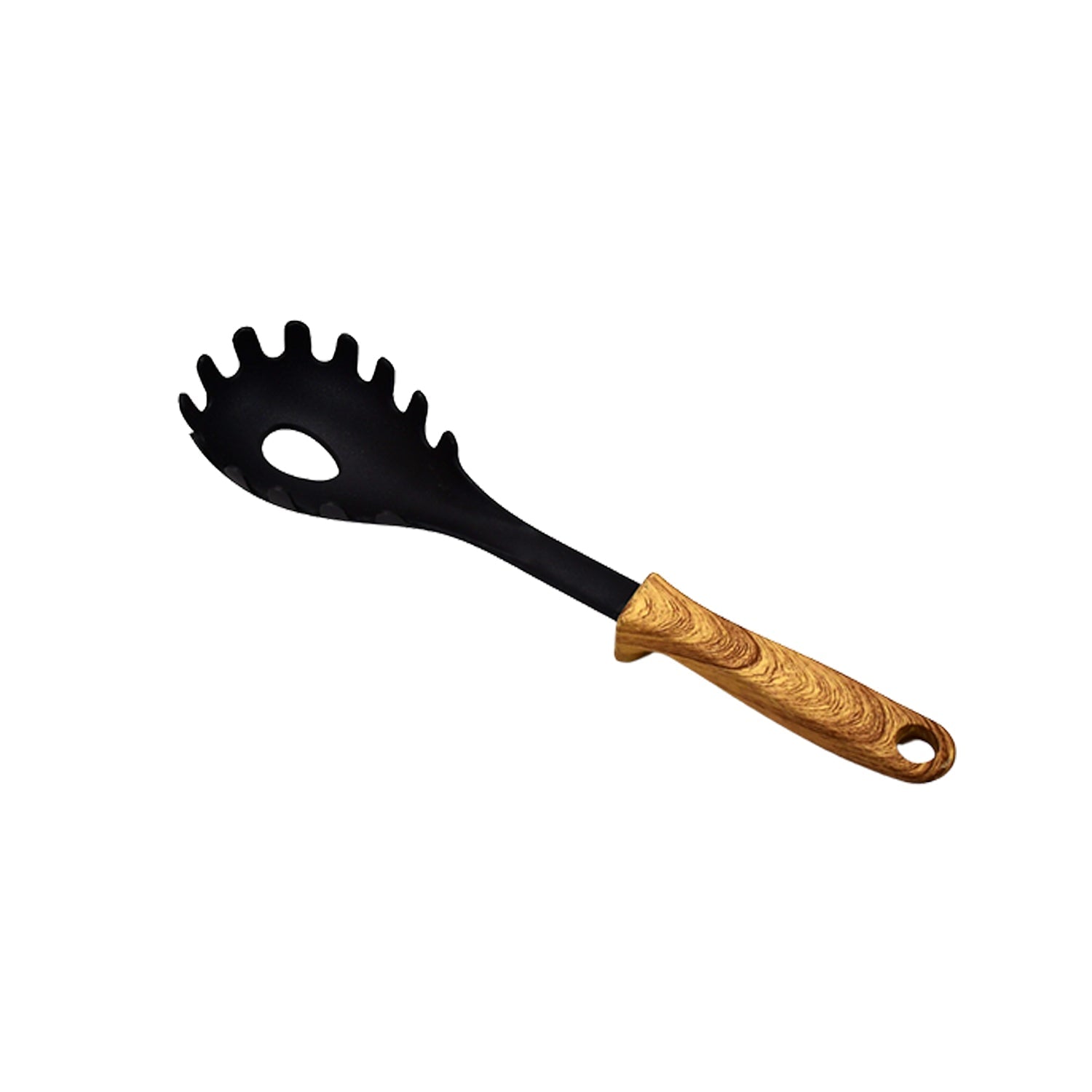 0181 HEAT-RESISTANT PASTA SERVER WITH WOODEN HANDLE | SPAGHETTI SERVER 