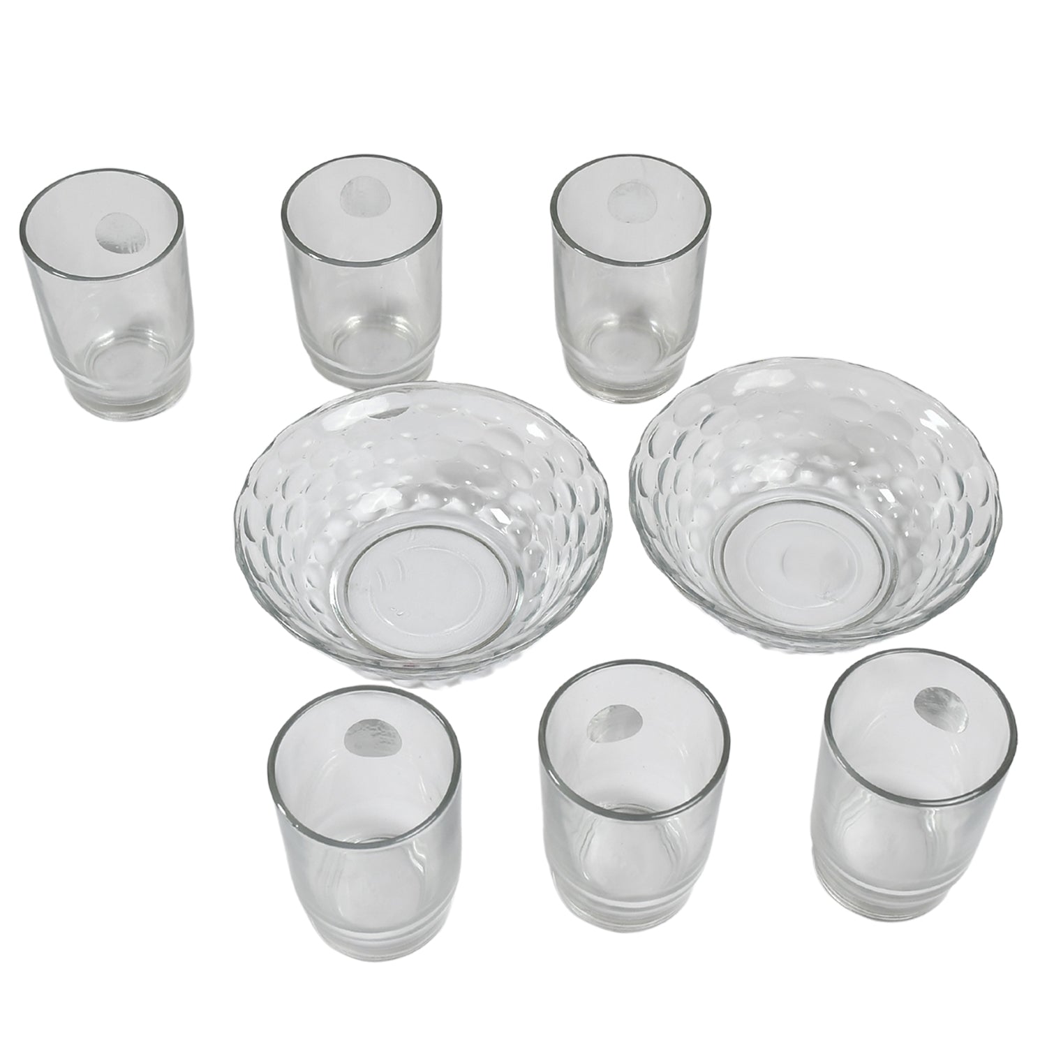 5292 Bowl & Glass Set Best Serving Set 2 Bowl & 6 Glass Set For Home & Kitchen Use 