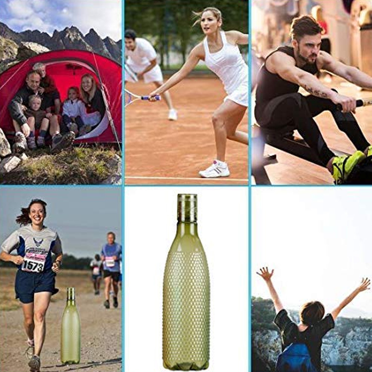 5306 Plastic Fridge Water Bottle | Bubble Design Water Bottle | Use For Fridge, Home and Office ( Brown Box ) 