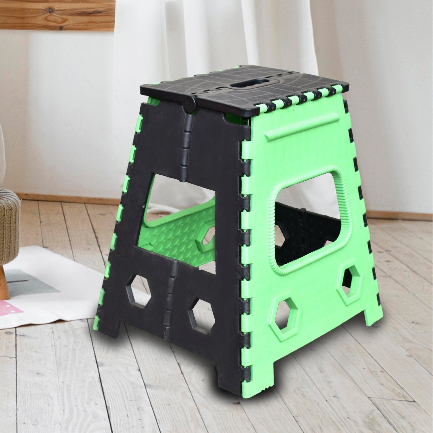 2554 Plastic Foldable Pick n Move Strong Step Stool Table, 23 Inches 