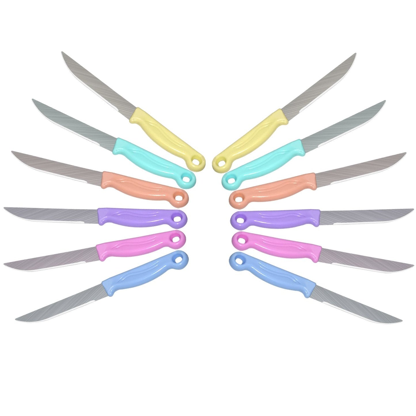 2551 Multipurpose Top Kitchen Knife for Home and Restaurant (12Pcs Set) 