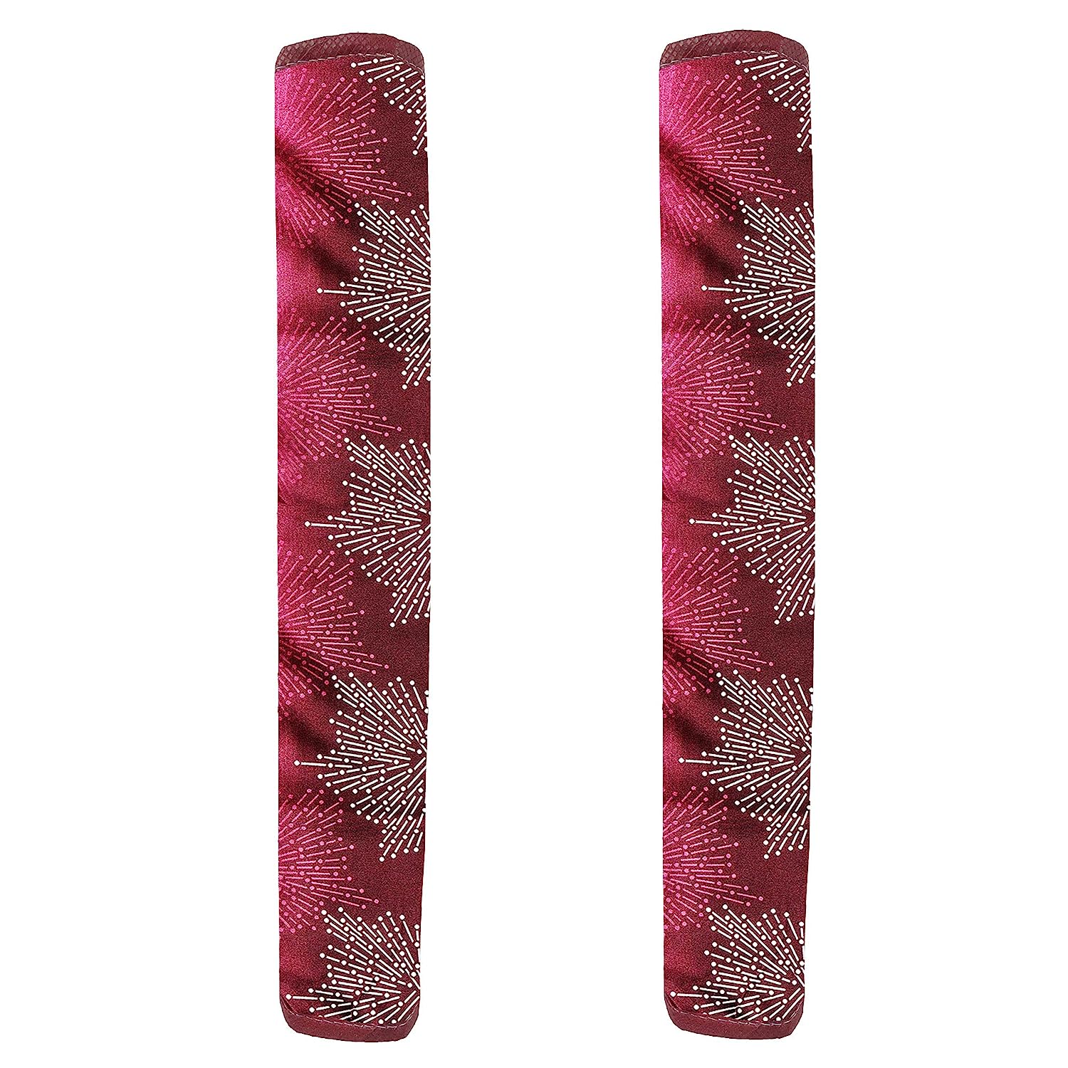 4928  Fridge Cover Handle Cover Polyester High Material Cover For All Fridge Handle Use ( Set Of 2 Pcs ) Multi Design 